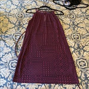 Pink/ Purple Patterned banana republic dress